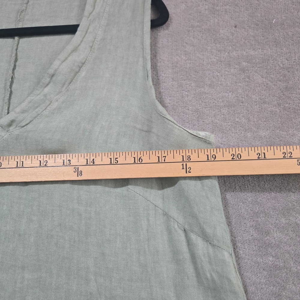 Francesca Bettini Linen Maxi Dress Large Lagenlook Italy Coastal Earthy Natural - Picture 6 of 8